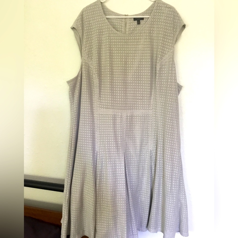 The limited A-line dress with burnout detail